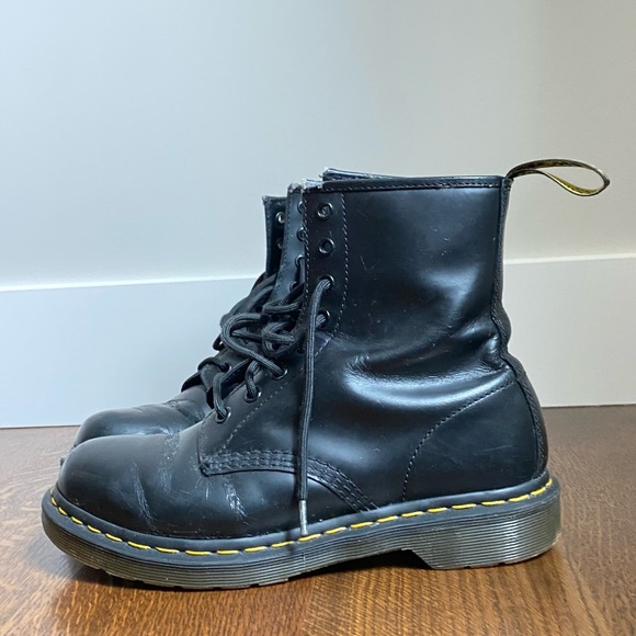Doc Martens | 1460 Smooth Black Leather Lace-Up Boots - Picture 5 of 8